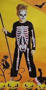Kids Costumes to Hire - Skeleton Onesie - 1pce